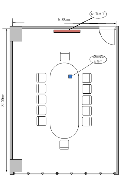 51平米会议室布局图